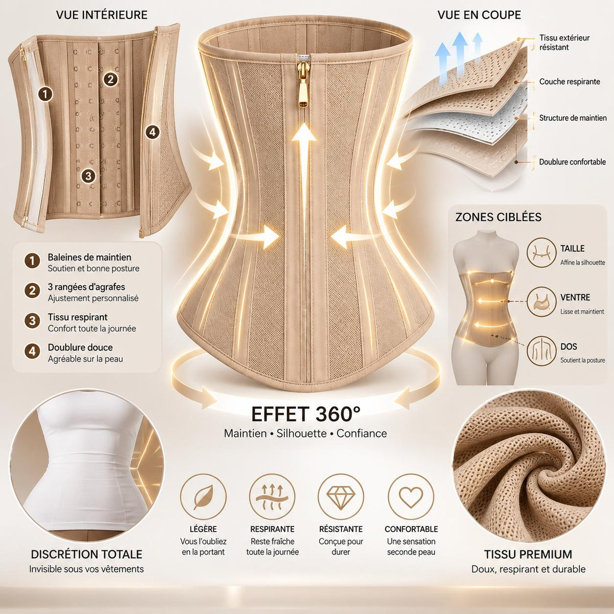 Gaine Sculptante AVAYORA-Taille & Ventre